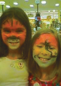Tiger Tropical Face painting